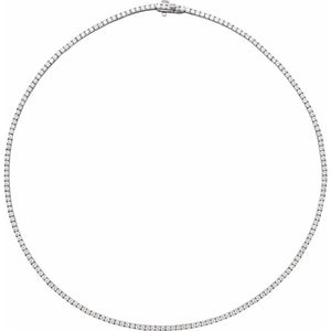 Endless Diamonds 5 7/8 Ct Natural Diamond Solid 14K Yellow Gold 16 Inch Line Necklace