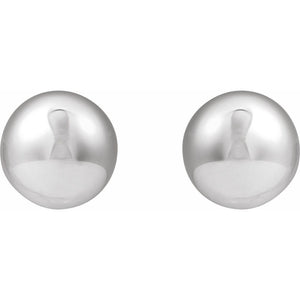 Sterling Silver 18 mm Electroform Dome Earrings