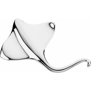 Large Stingray Brooch | Pendant In Sterling Silver