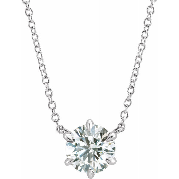 Design Your Own Diamond Or Gemstone Solitaire Necklace - Jean Joaillerie